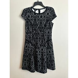 Alfani Petite Black White Lace Fit and Flare Dress Size 8P